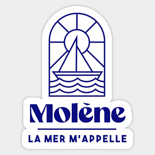 Molène the sea calls me - Brittany Morbihan 56 BZH Sea Sticker